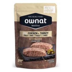 OWNAT WetFood Cat - Kurczak i Indyk w Rosole 85g