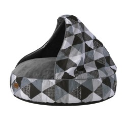 Pufa z kocykiem Caspian XL - 100 cm