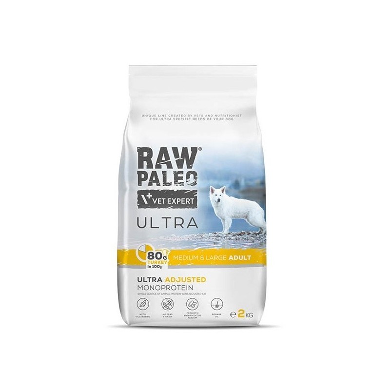 RAW PALEO Ultra Turkey Medium and Large Adult 2 kg