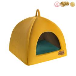 RECOBED Budka Welurove miodowa M 50 x 50 x 40 cm