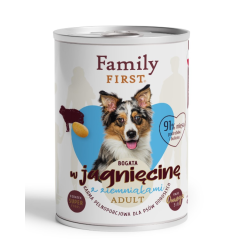 FAMILY FIRST Puszka dla psa Bogata w jagnięcinę z ziemniakami 400g