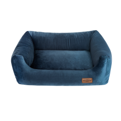 RECOBED Kanapa Welurove granat rozmiar S: 65 x 50 x 18 cm