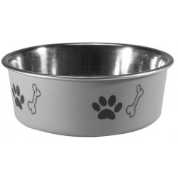 BARRY KING Miska antypoślizgowa z nadrukiem - szara 0,7l