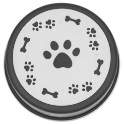 BARRY KING Miska antypoślizgowa z nadrukiem - czarna 0,7l