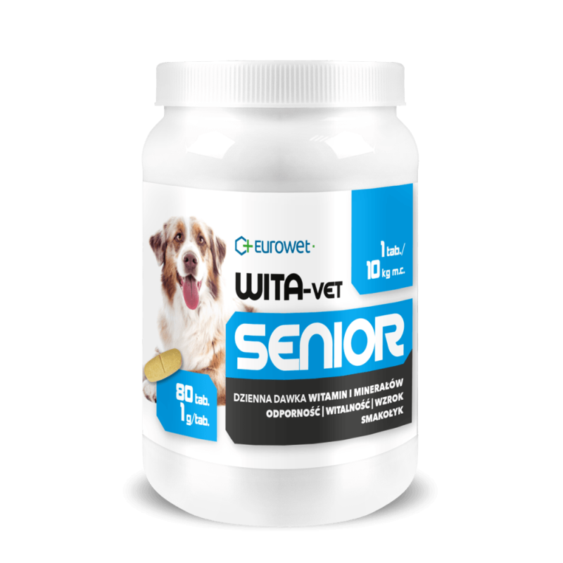 EUROWET Wita-Vet Senior - pies 80 tabl.