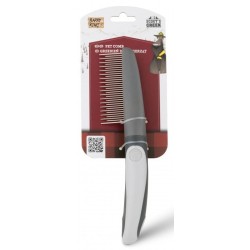 BARRY KING Grzebień dla zwierząt z rączką 5 x 22 cm - szary 29 zębów