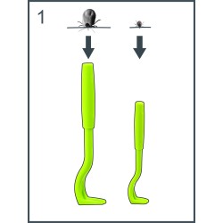 PORTICA Tick Twister Kleszczołapki ClipBox TRIO (1 opakowanie)