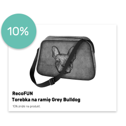 RECOBED Torebka na ramię Grey Bulldog