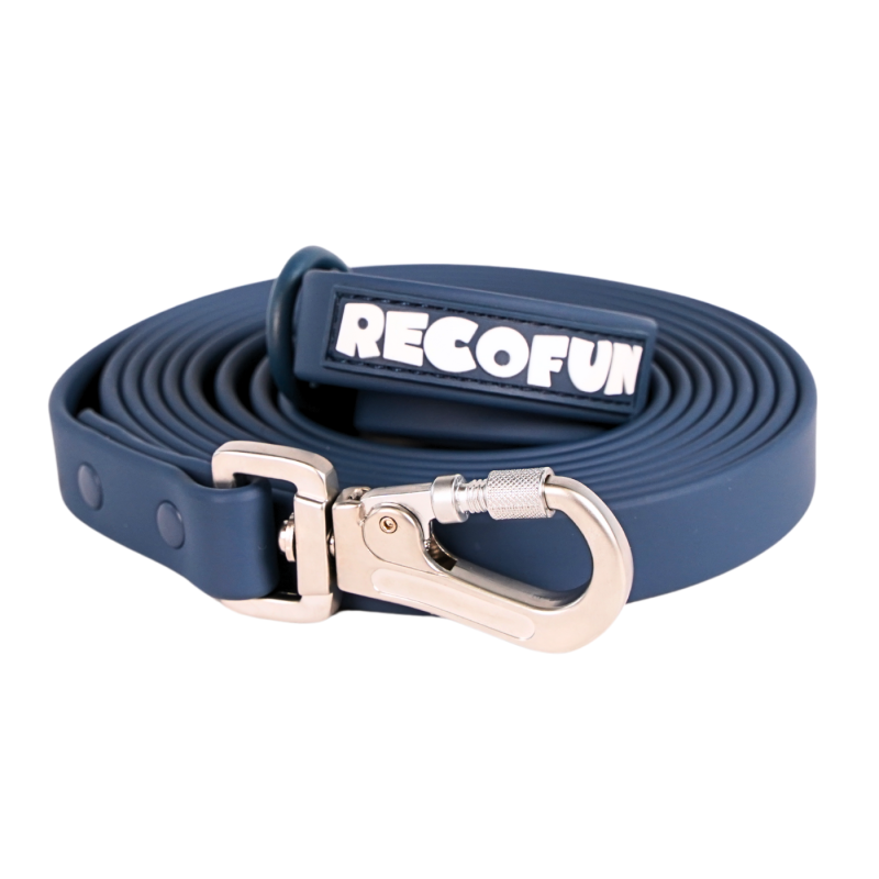 RecoFun Smycz treningowa z PVC granatowa 5m