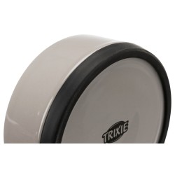 TRIXIE Miska ceramiczna z gumową podstawą  - szara 0,4l