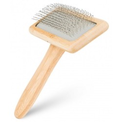 BARRY KING Szczotka dla zwierząt pudlówka z bambusową rączką 12,2 x 15,5 cm