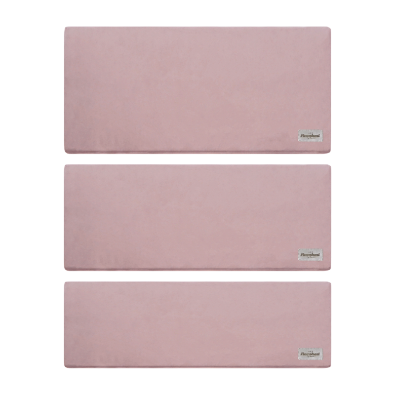 RECOBED Recobed mata na parapet Welurowa lila róż rozmiar M: 25 cm x 60cm x 2cm