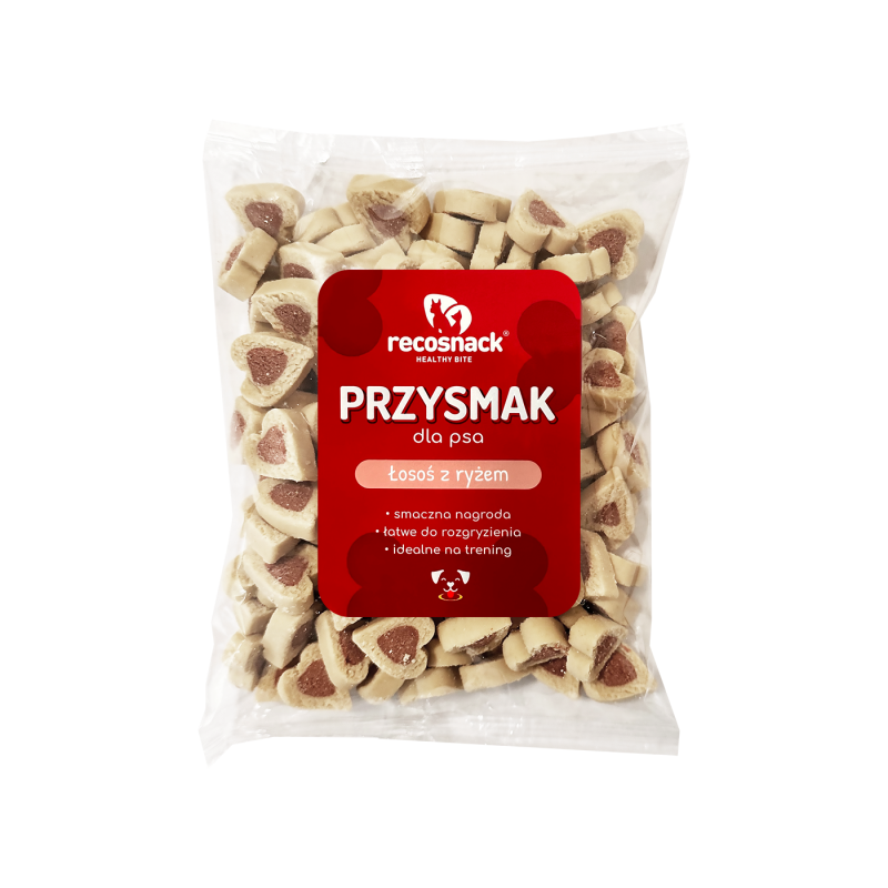 Przysmak łosoś z ryżem 500 g - folia