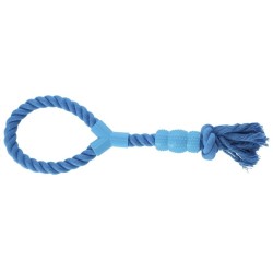 DINGO Sznur z Gryzakiem Denta Fresh 41 cm - niebieski