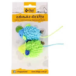 DINGO Myszki MOP do zabawy 2szt niebieska i zielona