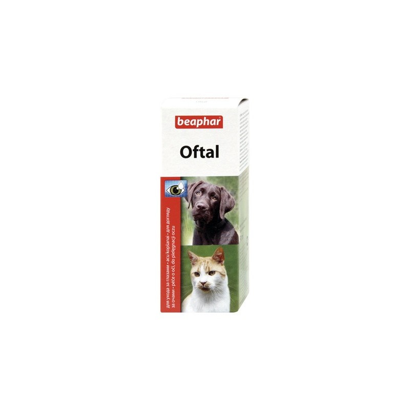BEAPHAR Oftal - Krople do oczu dla psów i kotów 50ml