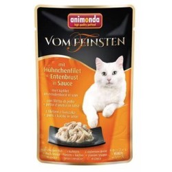 ANIMONDA Cat Vom Feinsten Adult z filetem kurczaka i z piersią z kaczki w sosie 50g (saszetka)