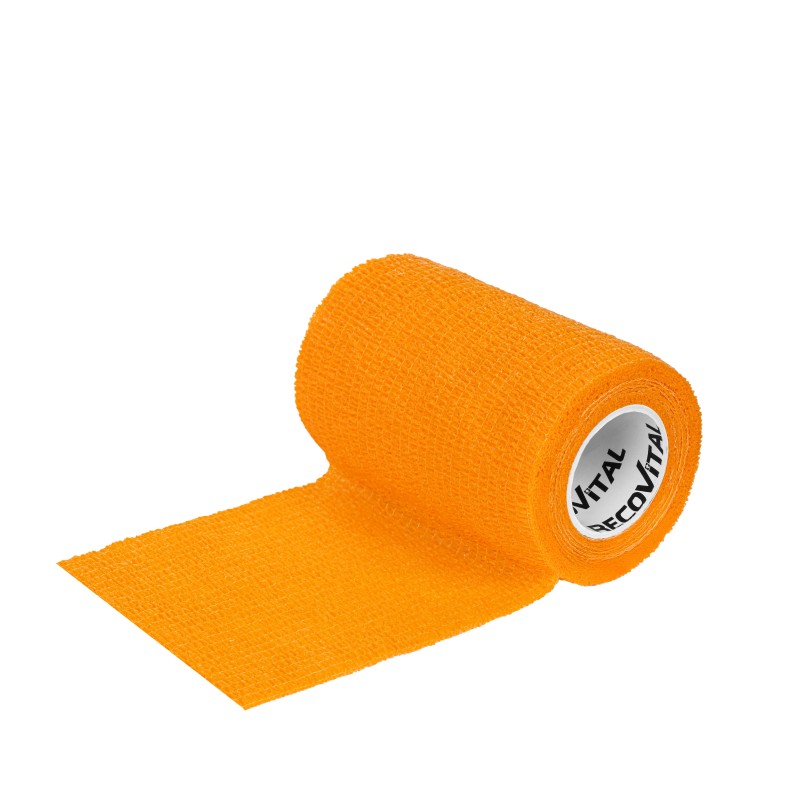 Bandaż kohezyjny 7.5 cm x 4,5m pomarańczowy 1 sztuka