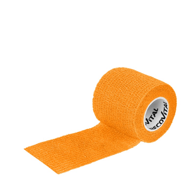 Bandaż kohezyjny 5 cm x 4,5m pomarańczowy 1 sztuka