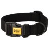DINGO Obroża z taśmy bawełnianej - czarna 3,0 x 65 cm