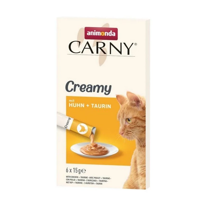 ANIMONDA Carny Creamy z kurczakiem i tauryną 6x 15g