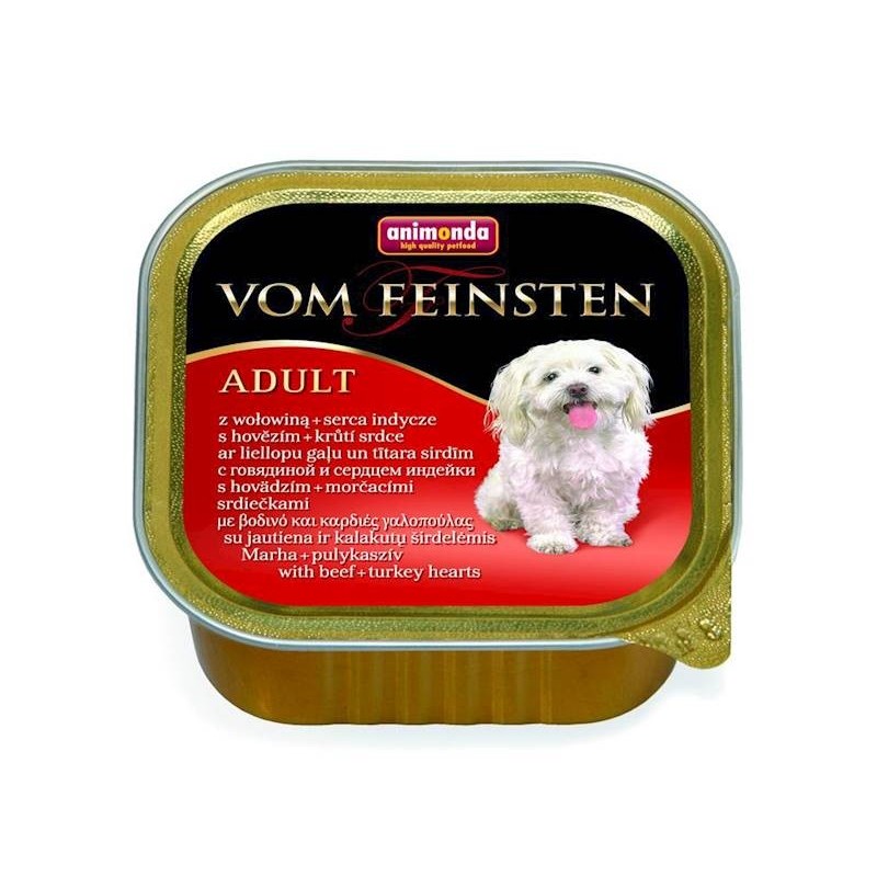 ANIMONDA Dog Vom Feinsten Adult z wołowiną z serca indyka 150g