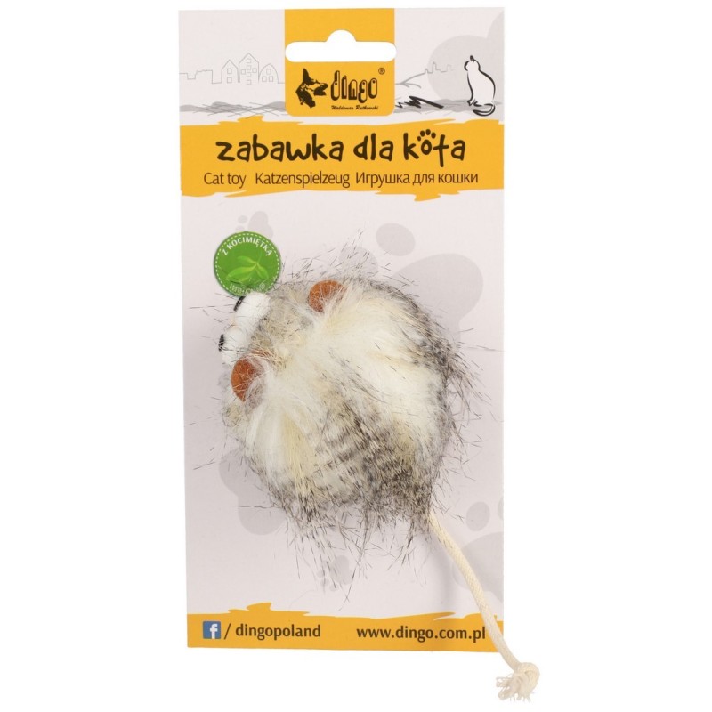 DINGO Zabawka dla kota Monsters Tim 5 cm biała