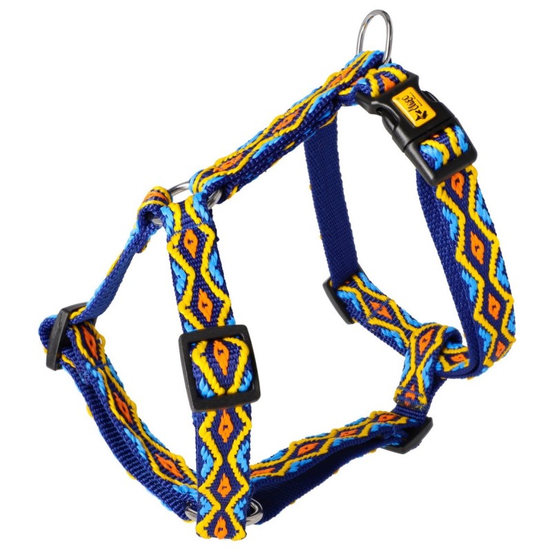 DINGO Szelki Dwupaskowe Guard WINNETOU - niebieskie S