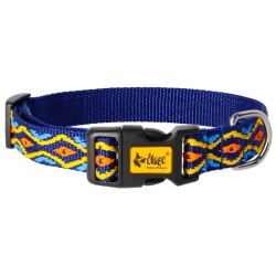 DINGO Obroża regulowna WINNETOU - niebieska L