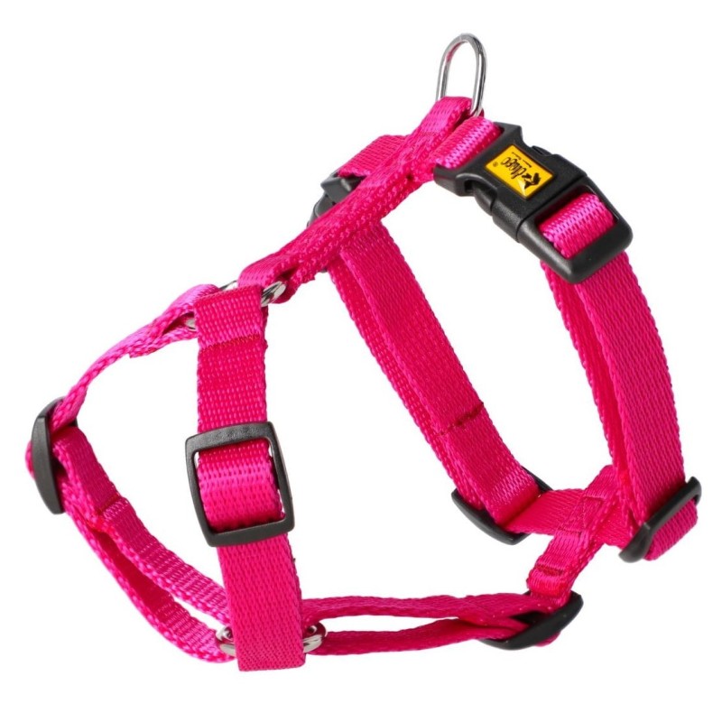 DINGO Szelki z Taśmy Dwupaskowe GUARD ENERGY dwie klamry - różowe L