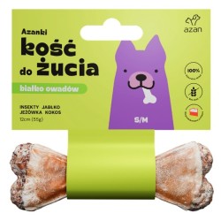 AZANKI Kość z insektami, jabłkiem, jeżówką i kokosem 17 cm