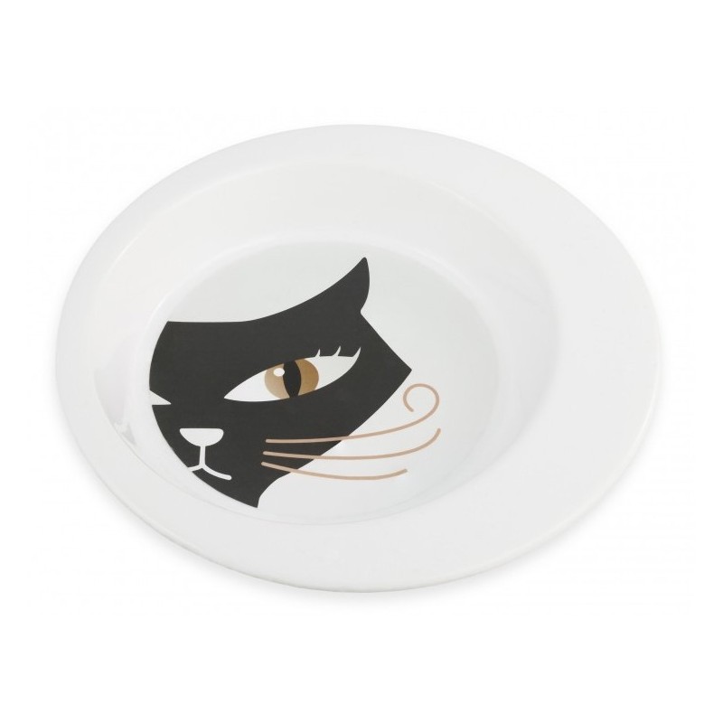 BARRY KING Miska dla kota ze stali nierdzewnej 325ml - biała