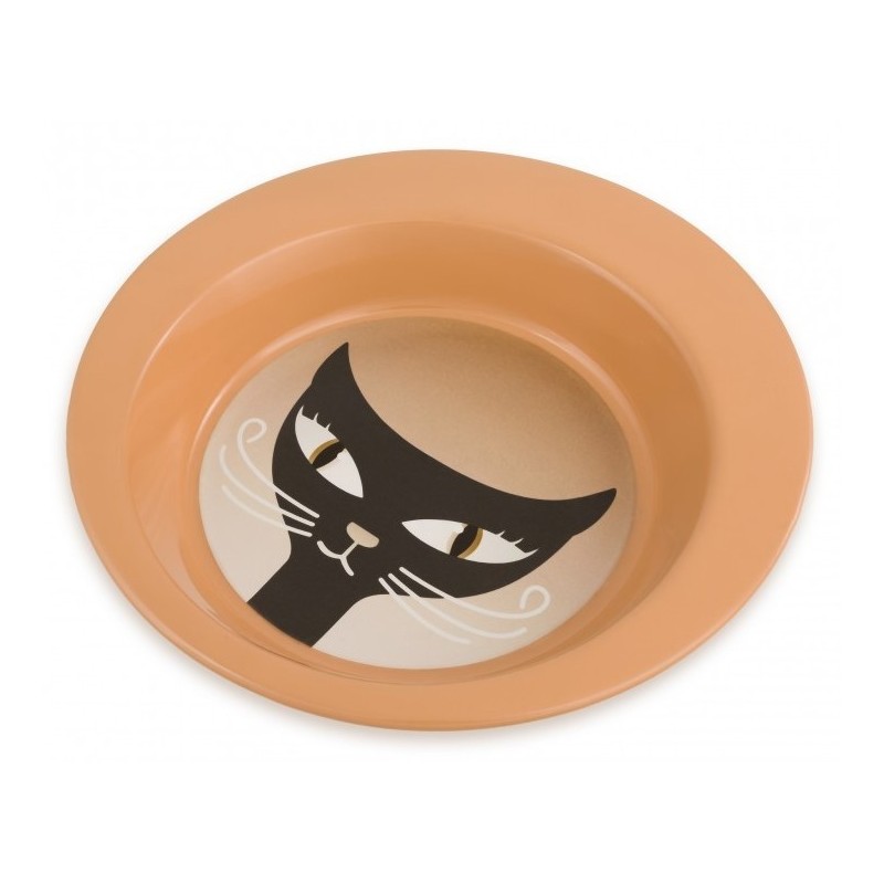 BARRY KING Miska dla kota ze stali nierdzewnej 325ml - brązowa