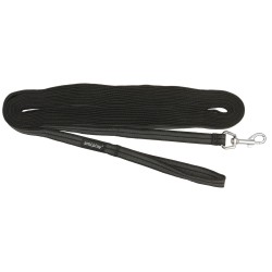 AMIPLAY Smycz treningowa Rubber 10 m - Czarna S-M