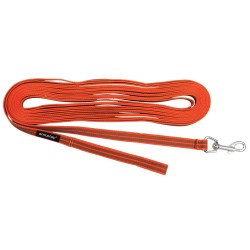 AMIPLAY Smycz treningowa Rubber 10 m - Pomarańczowa S-M