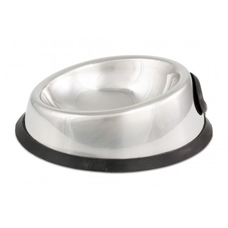 BARRY KING Miska dla psa owalna ze stali nierdzewnej antypoślizgowa z podwyższoną ścianką 150 ml