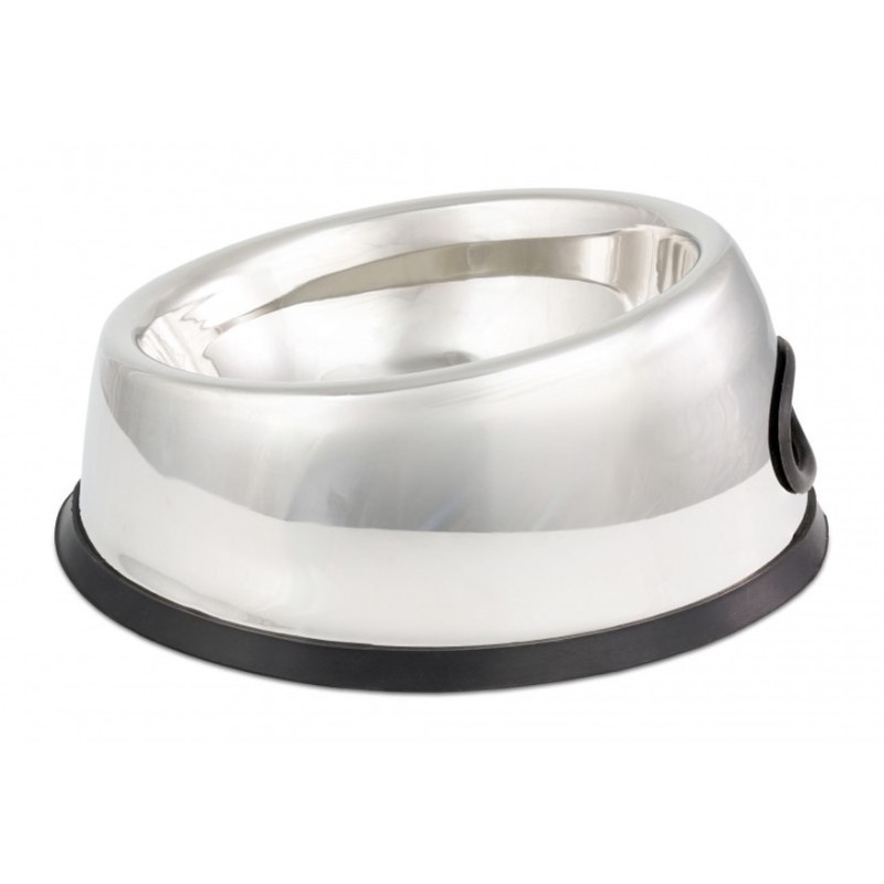 BARRY KING Miska dla psa owalna ze stali nierdzewnej antypoślizgowa z podwyższoną ścianką 990 ml