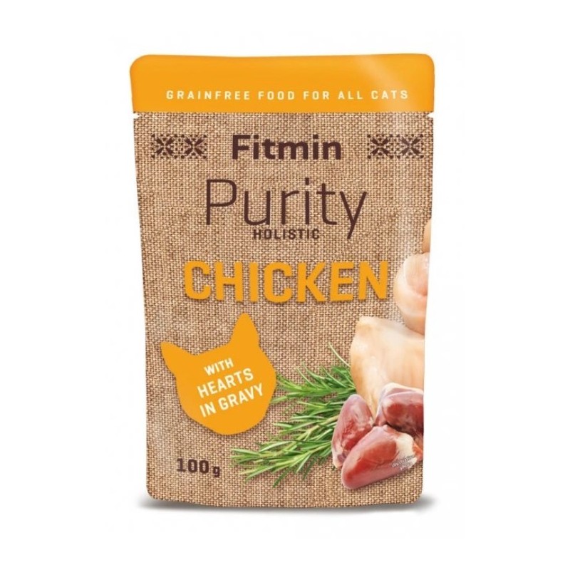 FITMIN Cat Purity Chicken with hearts 100g (saszetka)
