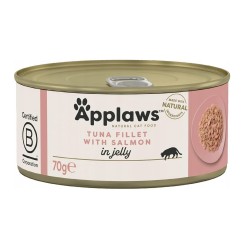 APPLAWS Cat Tuńczyk z łososiem w galaretce 70g (puszka)