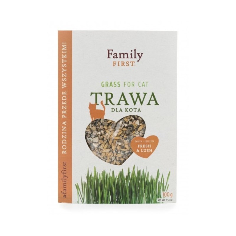 FAMILY FIRST Trawa dla kota w pojemniku 100g
