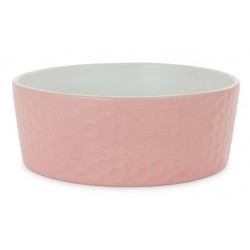 BARRY KING Miska ceramiczna dla kota/psa wzór plaster miodu - różowa 12 cm