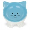 BARRY KING Miska ceramiczna dla kota w kształcie kota na nóżkach 11,5 cm - niebieska