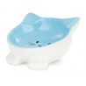 BARRY KING Miska ceramiczna dla kota w kształcie kota na nóżkach 11,5 cm - niebieska