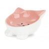 BARRY KING Miska ceramiczna dla kota w kształcie kota na nóżkach 11,5 cm - różowa