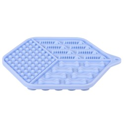 ZOLUX Silikonowa mata do lizania dla kota 18,5 x 15,5 cm - niebieska