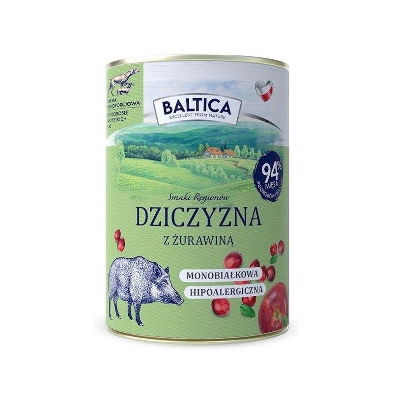 BALTICA SMAKI REGIONÓW Dziczyzna z żurawiną 400g