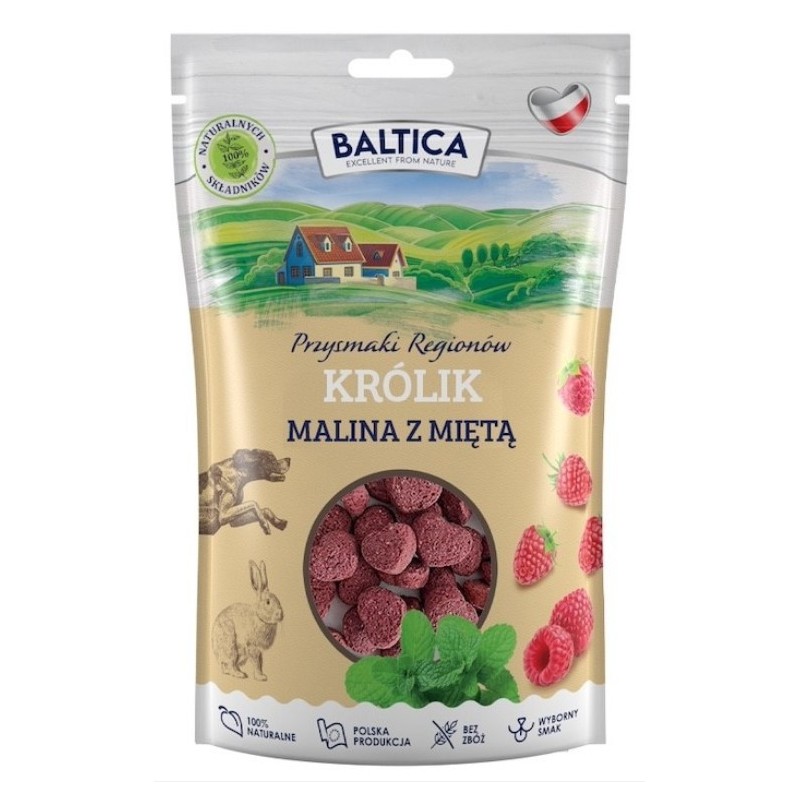 BALTICA PRZYSMAKI REGIONÓW Królik z maliną i miętą 100g