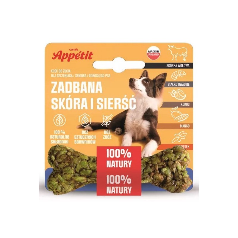 COMFY APPETIT Gryzak Kość Zdrowa Skóra i Sierść 10cm 35g
