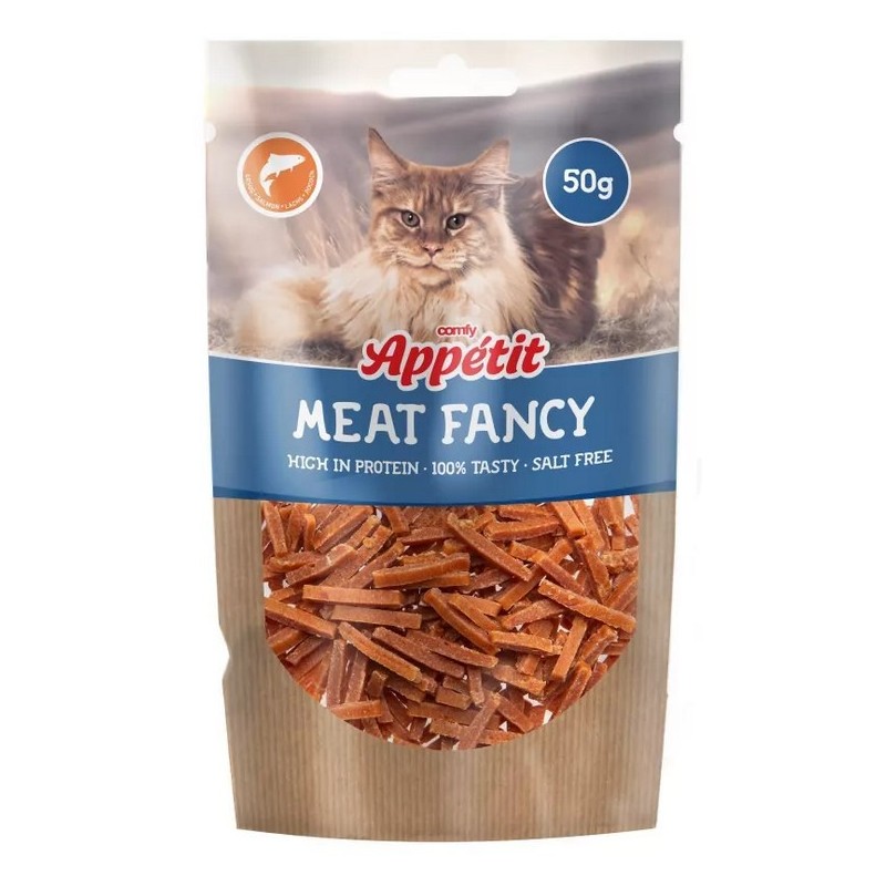 COMFY APPETIT Meat Fancy dla kota - paski z łososia 50g