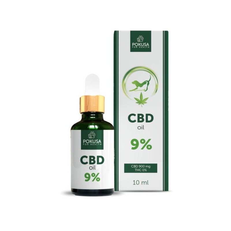 POKUSA CBD oil 9% 10ml - olej CBD z olejem z łososia dla psów